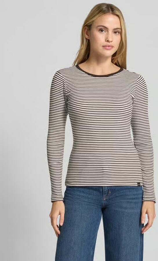 Smith and Soul Shirt met lange mouwen in riblook met ronde hals - Foto 2