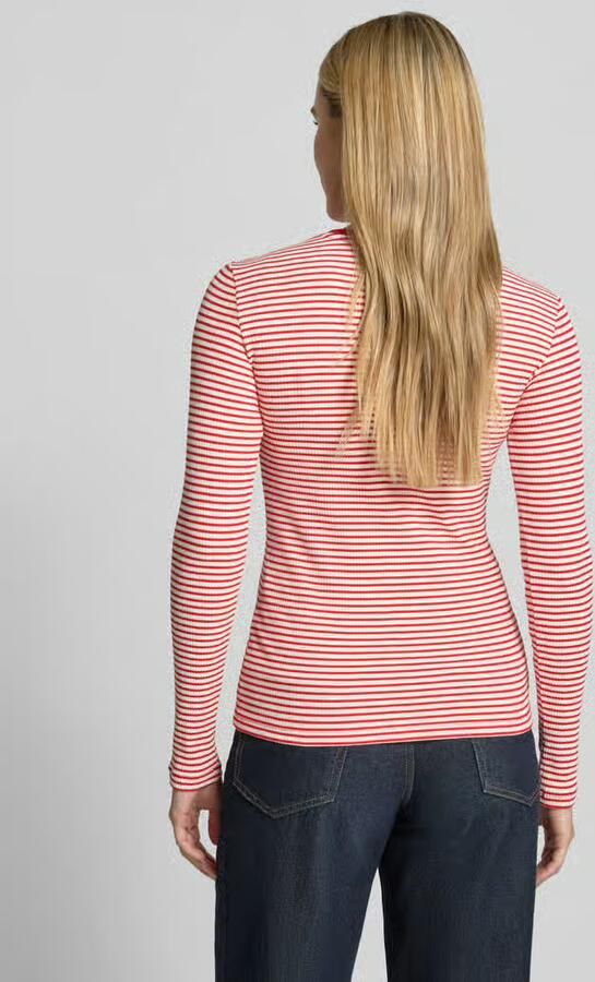 Smith and Soul Shirt met lange mouwen in riblook met ronde hals - Foto 3