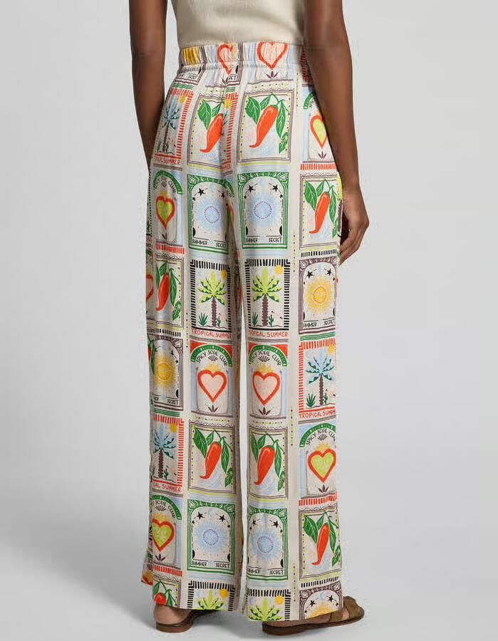 Smith and Soul Stoffen broek in all-over look met elastische band - Foto 3
