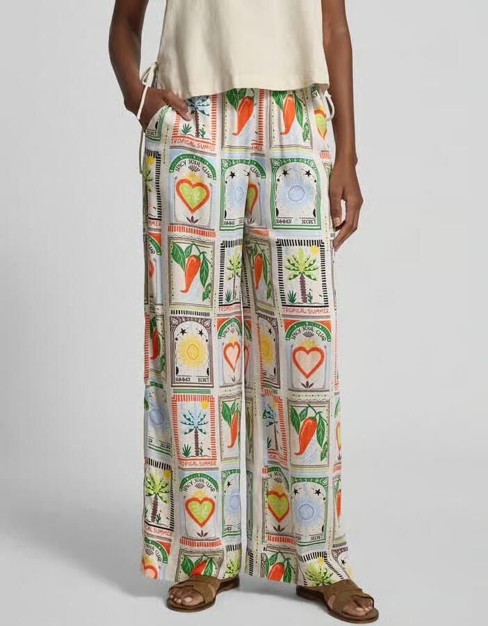 Smith and Soul Stoffen broek in all-over look met elastische band - Foto 2
