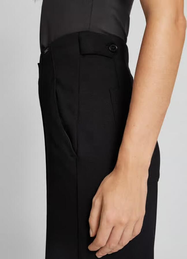 Smith and Soul Stoffen broek met persplooien en steekzakken