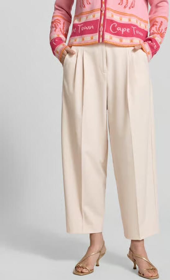 Smith and Soul straight fit kort broek met persplooien - Foto 3
