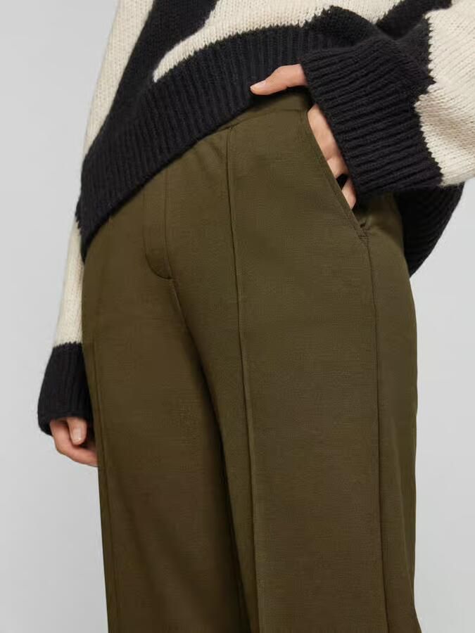 Smith and Soul Straight leg stoffen broek met vaste persplooien