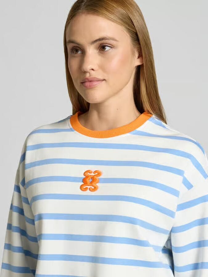 Smith and Soul sweatshirt met logopatch en rolzoom