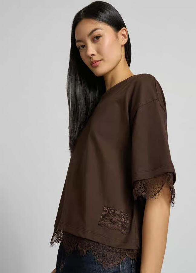 Smith and Soul T-shirt met kant - Foto 2