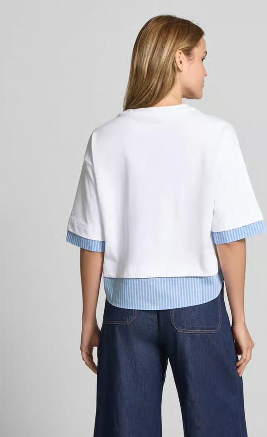 Smith and Soul T-shirt met pailletten en ronde hals