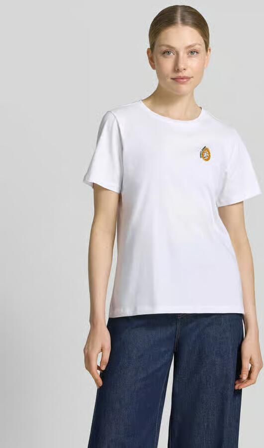 Smith and Soul T-shirt met parels en ronde hals - Foto 3