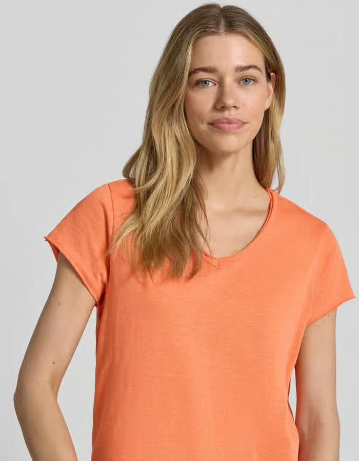 Smith and Soul T-shirt met rolzoom en V-hals
