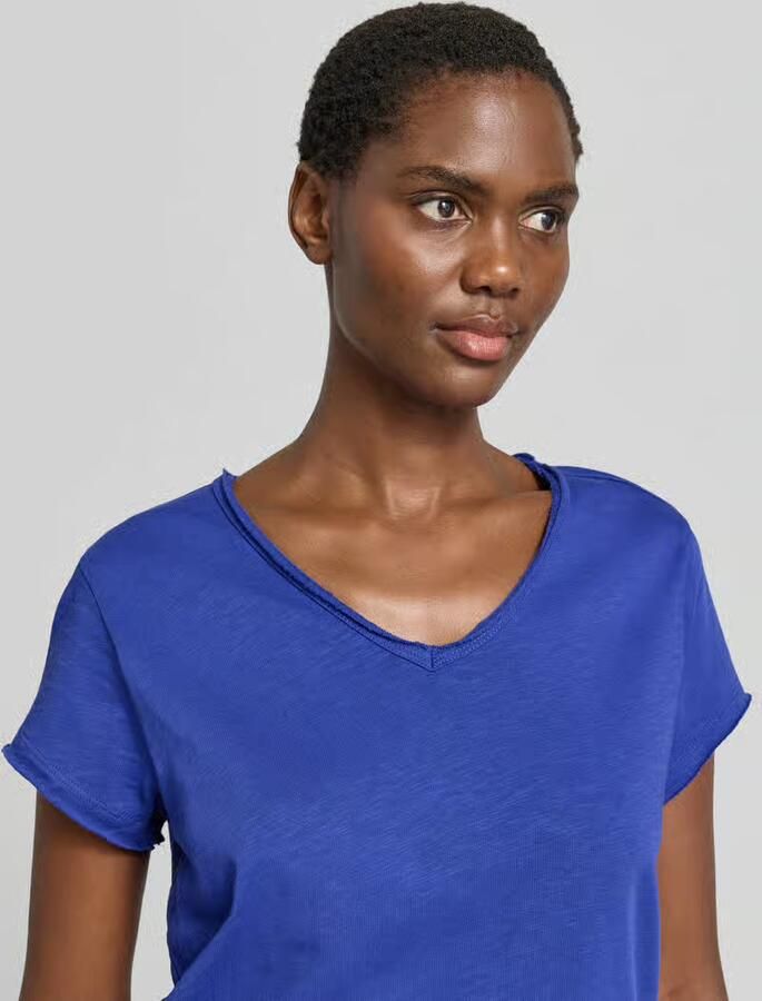 Smith and Soul T-shirt met rolzoom en V-hals