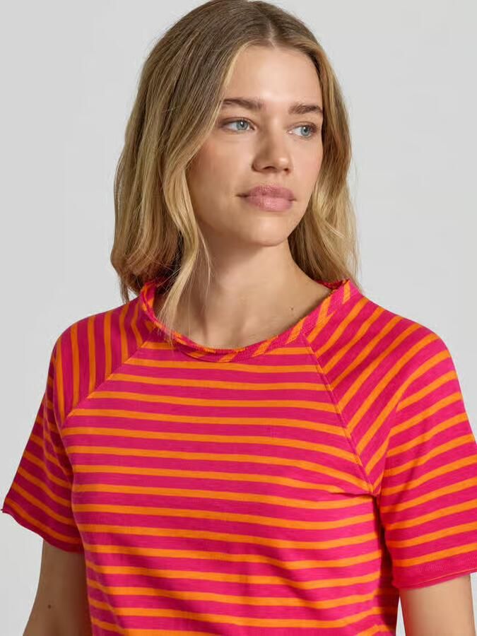 Smith and Soul T-shirt met ronde hals en rolzoom