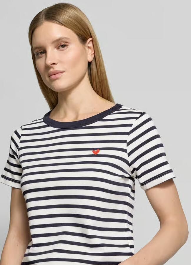 Smith and Soul T-shirt met ronde hals en stiksels