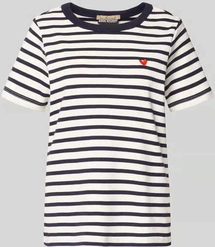 Smith and Soul T-shirt met ronde hals en stiksels - Foto 2