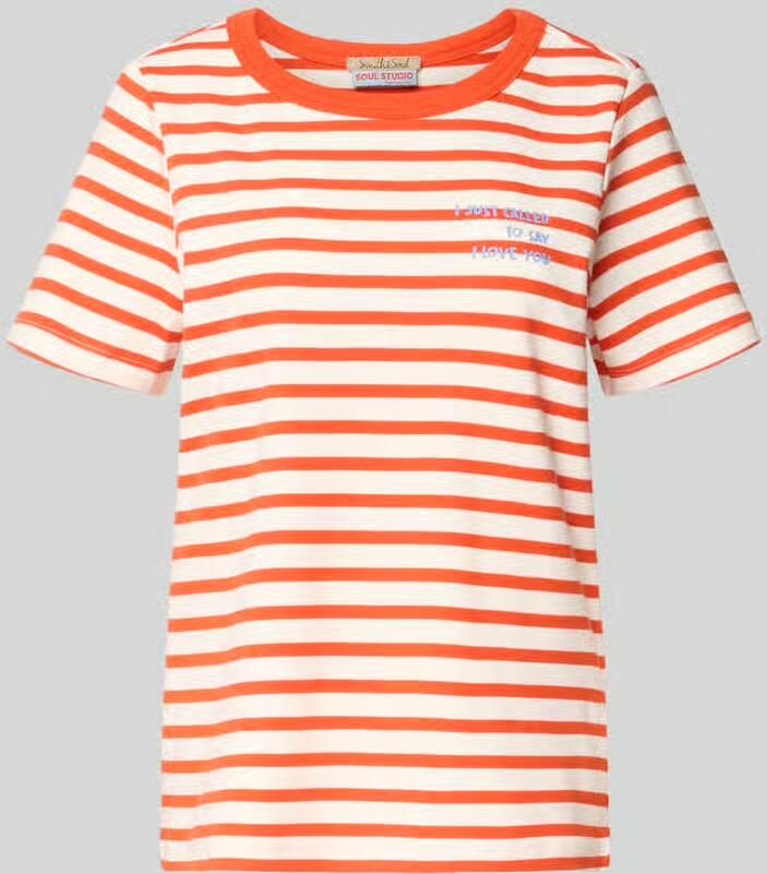 Smith and Soul T-shirt met ronde hals en stiksels - Foto 2