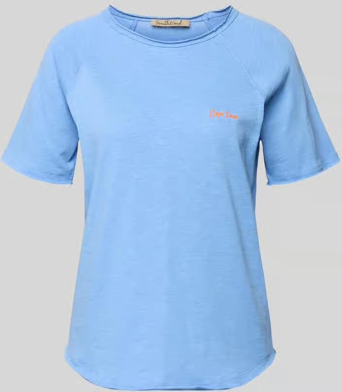 Smith and Soul T-shirt met statement-stitching en rolzoom - Foto 2