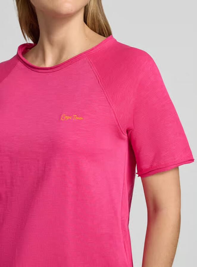 Smith and Soul T-shirt met statement-stitching en rolzoom