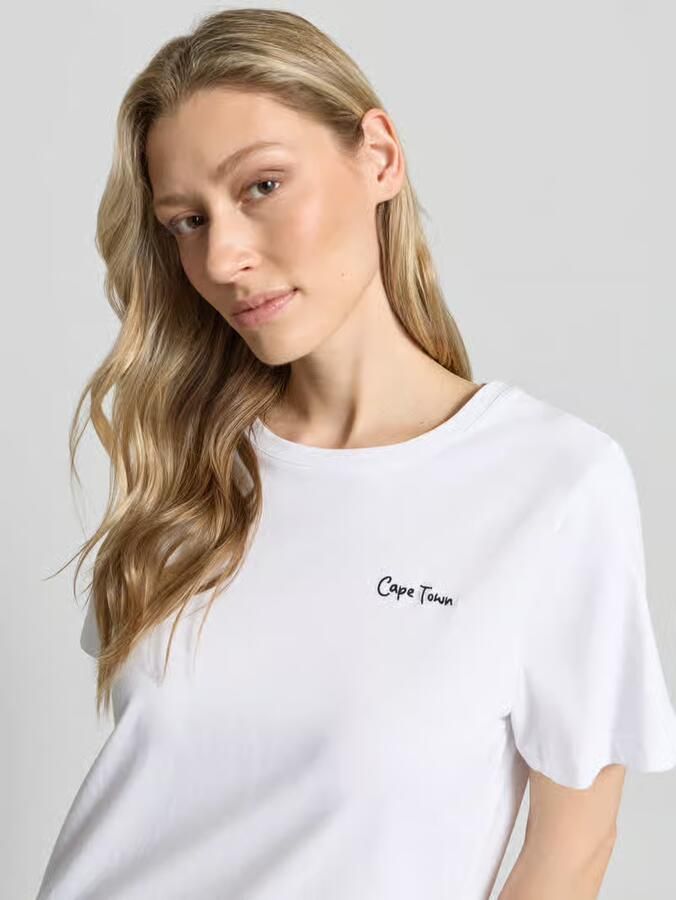 Smith and Soul T-shirt met Statementprint en ronde hals
