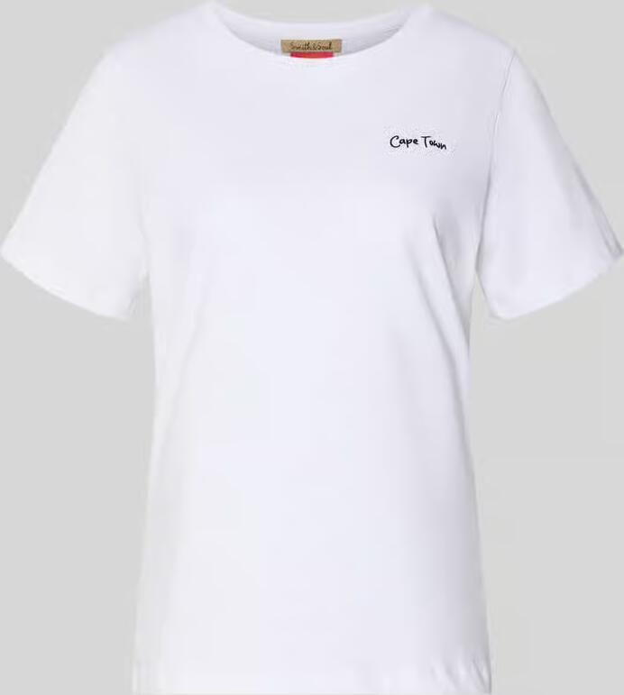 Smith and Soul T-shirt met Statementprint en ronde hals - Foto 2