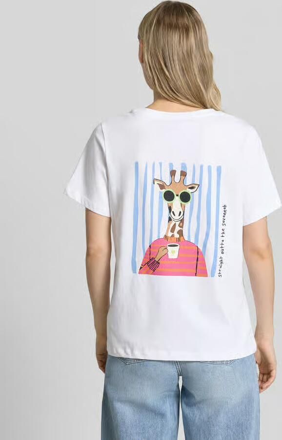 Smith and Soul T-shirt met Statementprint en ronde hals
