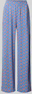 Smith and Soul wide fit stoffen broek van pure viscose met all-over motiefprint