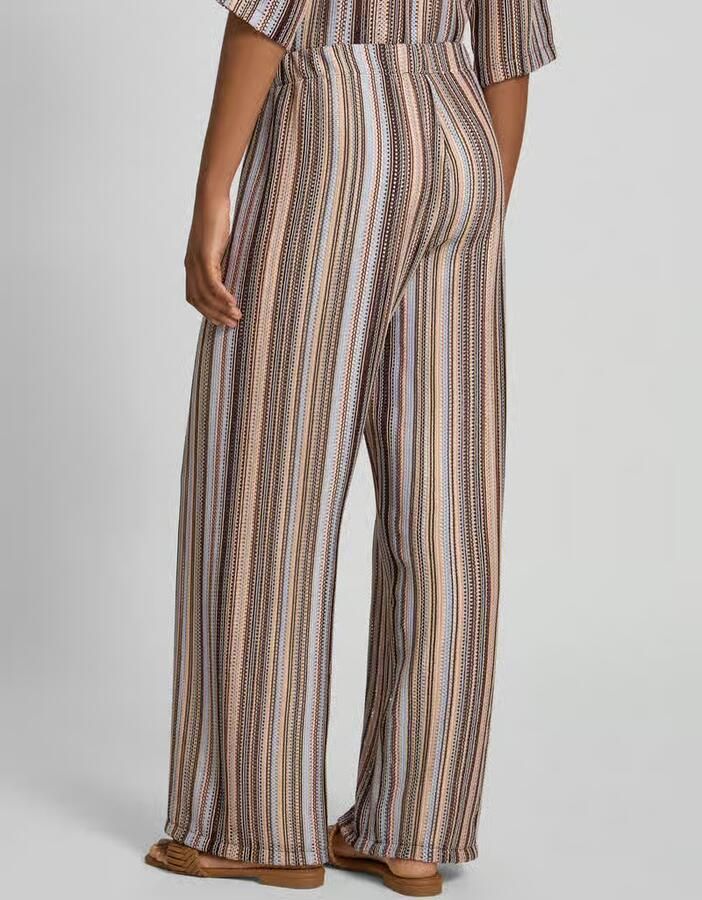 Smith and Soul wide leg broek in all-over look met elastische band - Foto 2