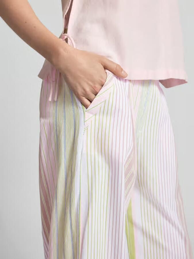 Smith and Soul wide leg broek met streepmotief