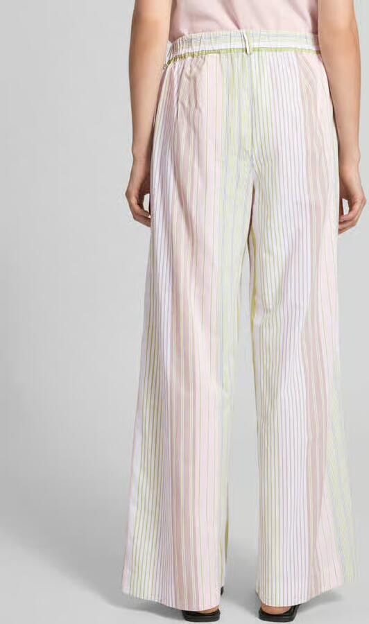 Smith and Soul wide leg broek met streepmotief - Foto 3