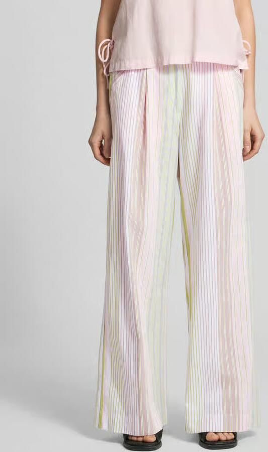 Smith and Soul wide leg broek met streepmotief - Foto 2