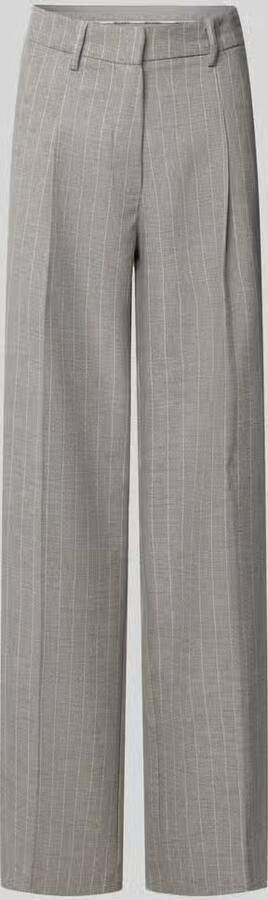 Smith and Soul Wide leg stoffen broek met bandplooien - Foto 4