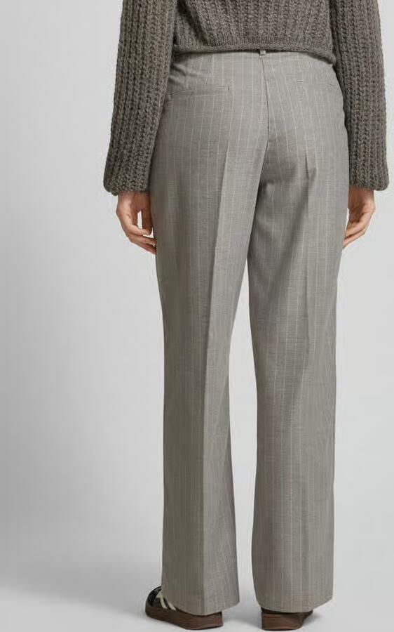 Smith and Soul Wide leg stoffen broek met bandplooien - Foto 3