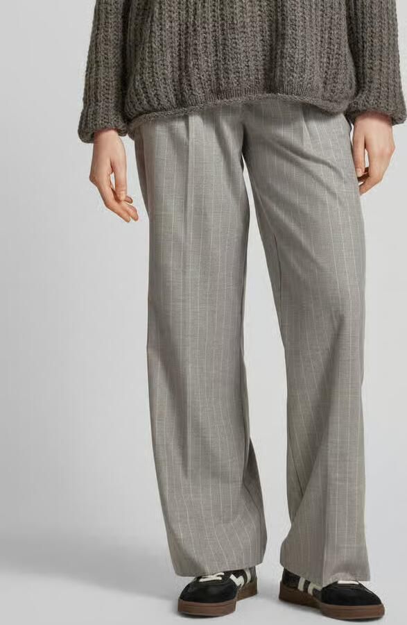 Smith and Soul Wide leg stoffen broek met bandplooien - Foto 2