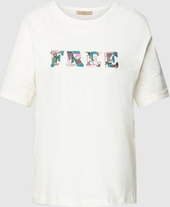 Smith and Soul T-shirt met siersteentjes