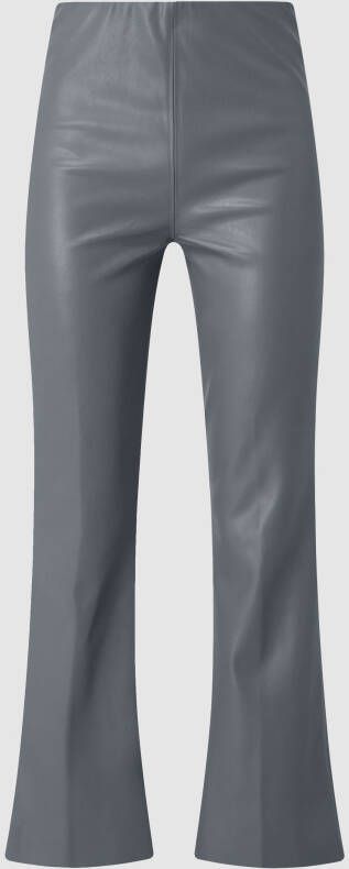 Soaked in Luxury Flared cut comfortbroek in leerlook