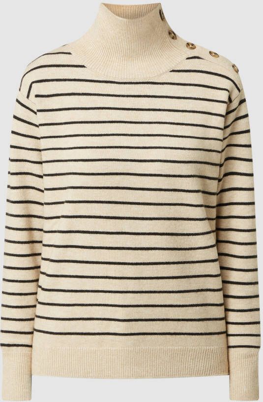 Soaked in Luxury Gewatteerde lange jas met opstaande kraag model 'Umina'