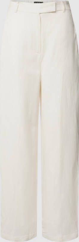 Soaked in Luxury Stoffen broek met haakjes- en ritssluiting model 'Kimina'