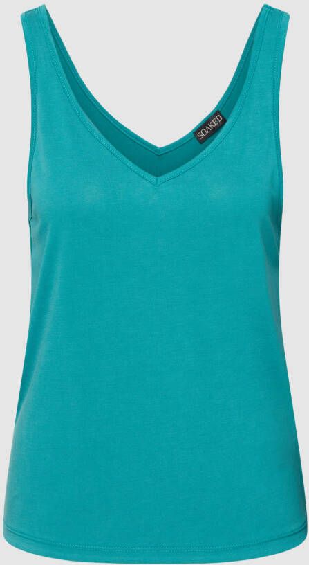 Soaked in Luxury Tanktop met V-hals model 'Columbine'