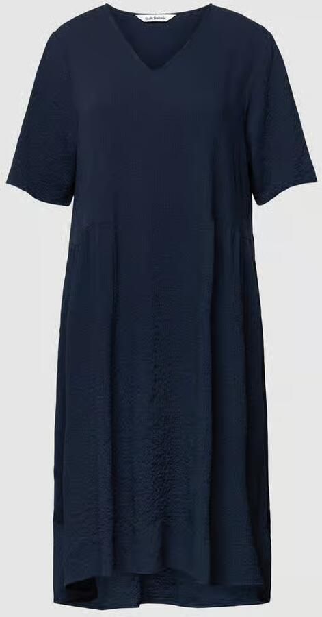 Soft Rebels Knielange jurk met structuurmotief model 'Adaline' - Foto 4