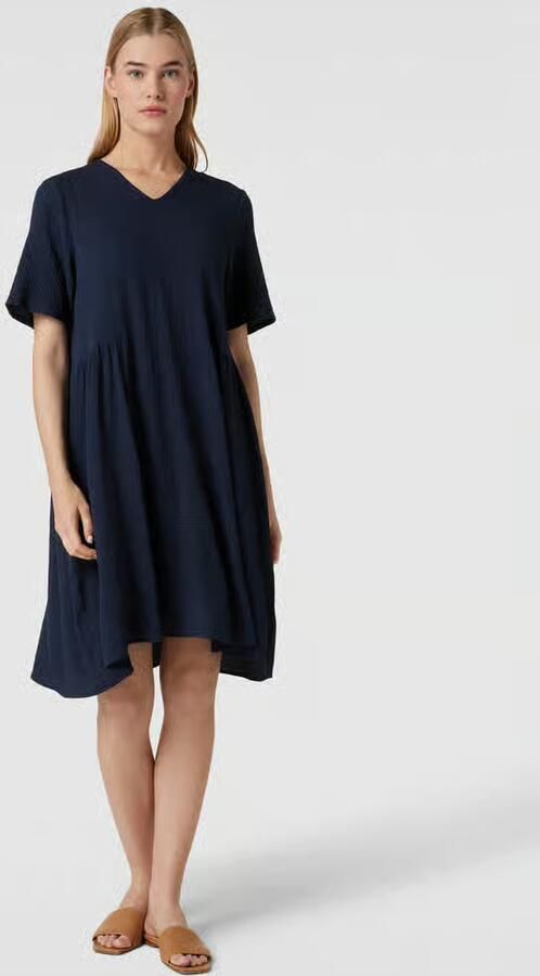 Soft Rebels Knielange jurk met structuurmotief model 'Adaline' - Foto 2