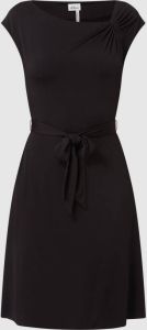 S.Oliver BLACK LABEL Gedessineerde jurk met een bindceintuur