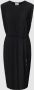 S.Oliver BLACK LABEL jurk in plisse met ceintuur zwart - Thumbnail 2
