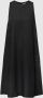 S.Oliver BLACK LABEL Knielange jurk van een mix van linnen en viscose met ronde hals - Thumbnail 1