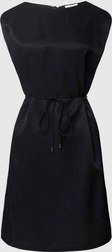 S.Oliver BLACK LABEL Knielange jurk van een mix van viscose en linnen