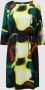 S.Oliver BLACK LABEL jurk met all over print en ceintuur geel groen zwart - Thumbnail 2
