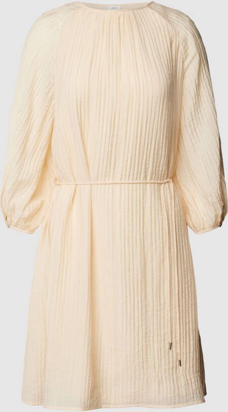S.Oliver BLACK LABEL Mini-jurk van viscosemix met kreuklook
