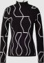 S.Oliver BLACK LABEL trui met grafische print zwart wit - Thumbnail 2