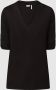 S.Oliver BLACK LABEL T-shirt van viscose met V-hals - Thumbnail 2