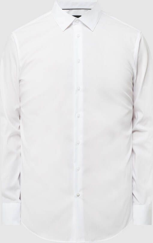 S.Oliver BLACK LABEL Slim fit zakelijk overhemd van popeline