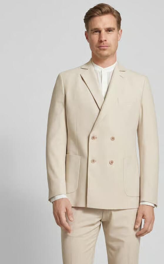S.Oliver BLACK LABEL 2-knoops colbert met reverskraag - Foto 3