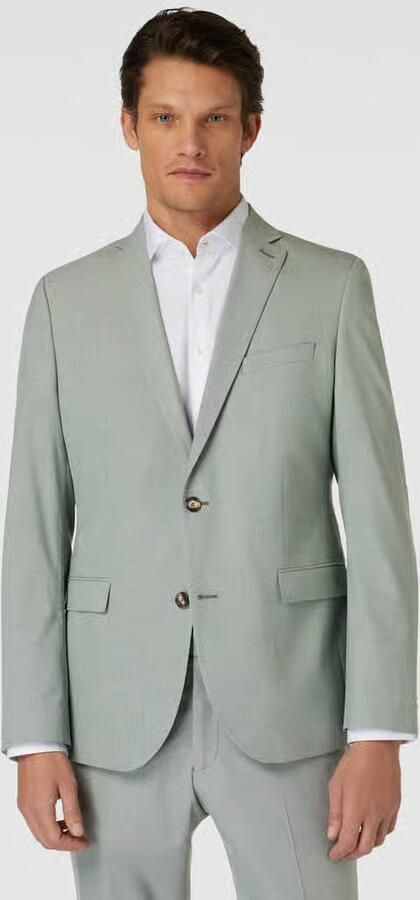 S.Oliver BLACK LABEL 2-knoops colbert met reverskraag model 'Opure' - Foto 6