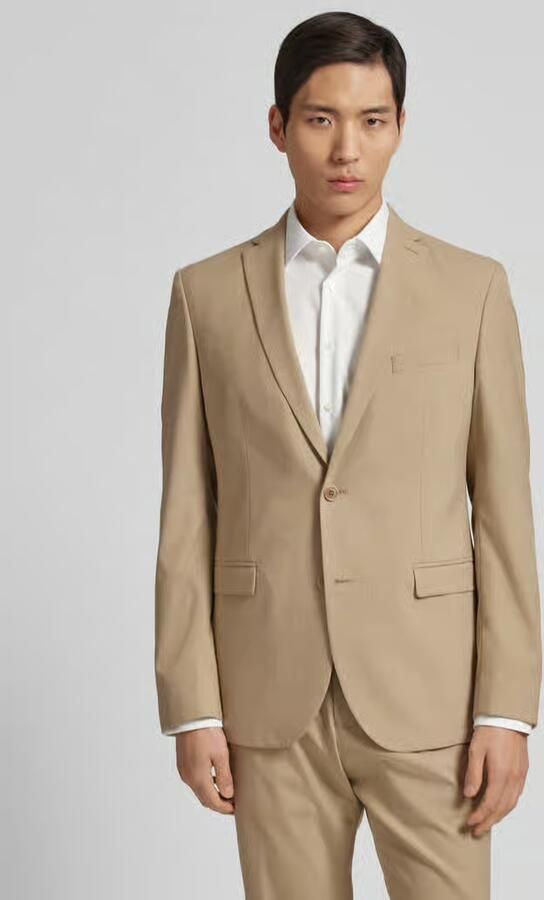 S.Oliver BLACK LABEL 2-knoops colbert met reverskraag model 'Pure' - Foto 2