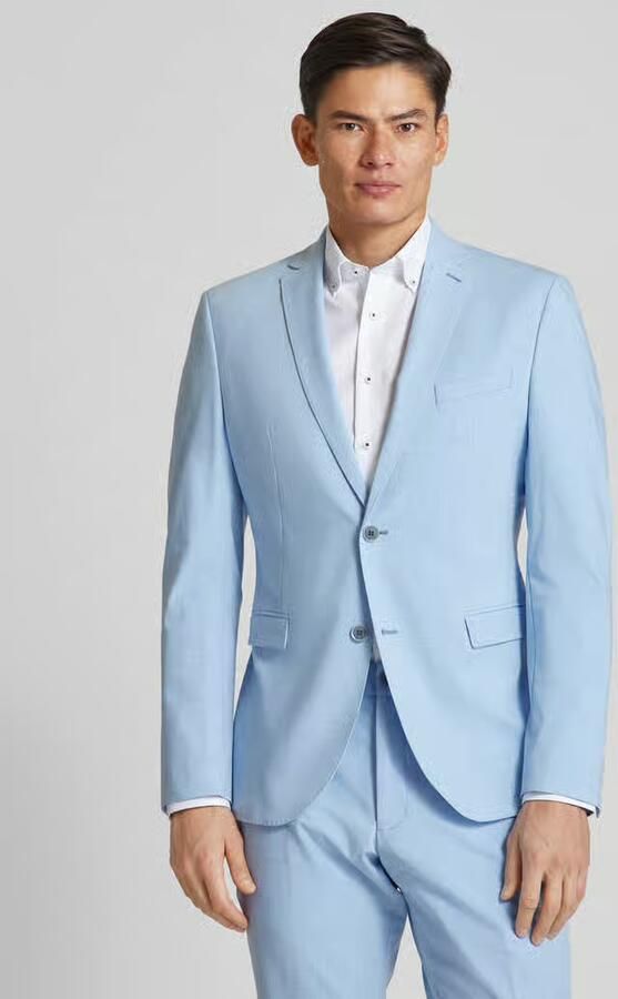S.Oliver BLACK LABEL 2-knoops colbert met reverskraag model 'pure' - Foto 2